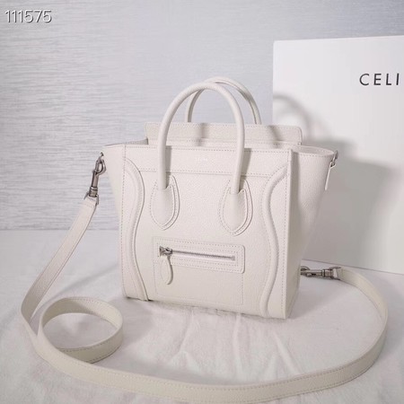 CELINE NANO LUGGAGE BAG IN LAMINATED LAMBSKIN 189244-24