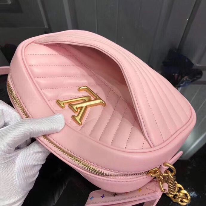Louis Vuitton Original Leather NEW WAVE Camera Bag M53682 Pink