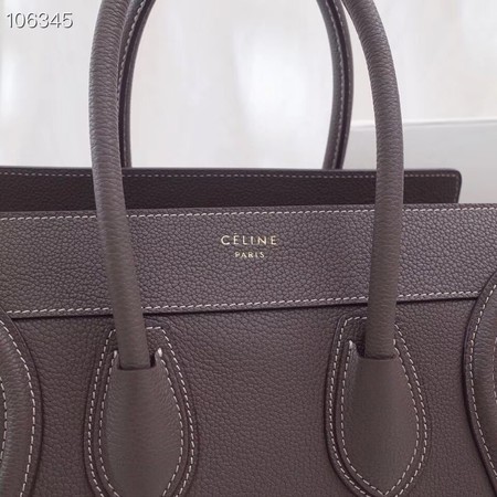 CELINE MICRO LUGGAGE HANDBAG IN LAMINATED LAMBSKIN 167793-14