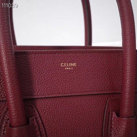 CELINE MICRO LUGGAGE HANDBAG IN LAMINATED LAMBSKIN 167793-21