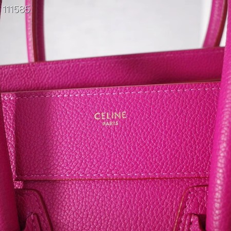 CELINE MICRO LUGGAGE HANDBAG IN LAMINATED LAMBSKIN 167793-24