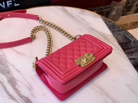 Boy Chanel Flap Shoulder Bag Leather A67085 rose