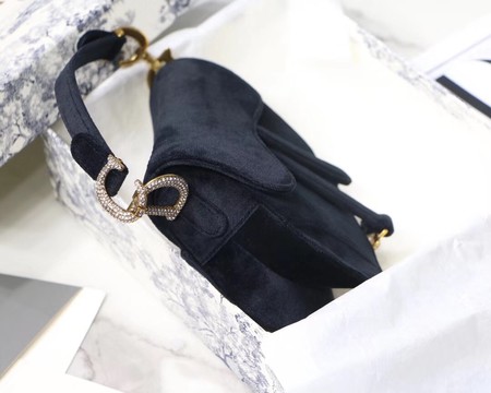 Dior MINI SADDLE BAG M447S Velvet black
