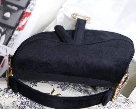 Dior MINI SADDLE BAG M447S Velvet black