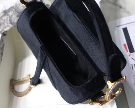 Dior MINI SADDLE BAG M447S Velvet black