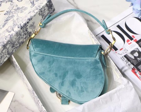 Dior MINI SADDLE BAG M447S Velvet green