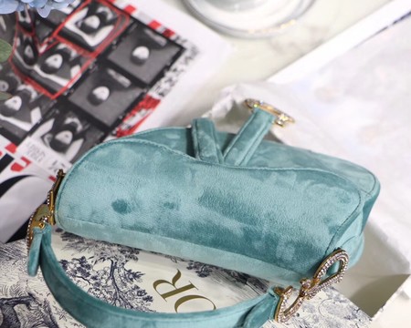 Dior MINI SADDLE BAG M447S Velvet green