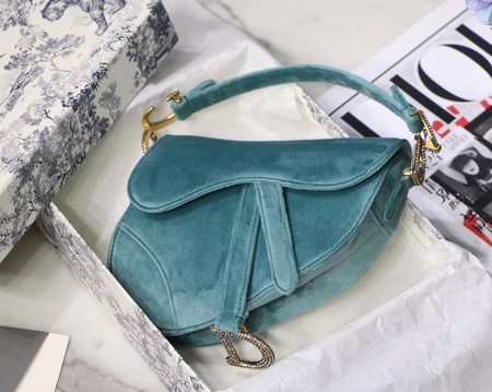 Dior MINI SADDLE BAG M447S Velvet green