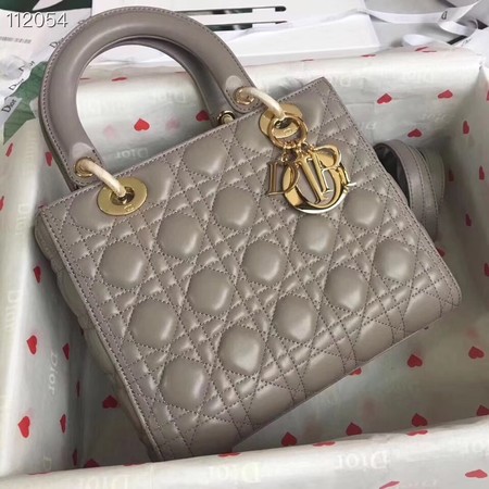 LADY DIOR LAMBSKIN BAG CAL44550 grey