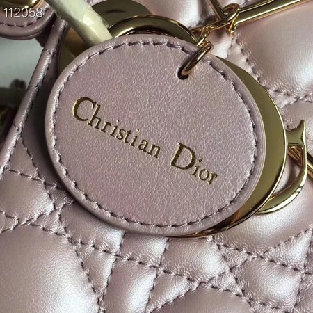 LADY DIOR LAMBSKIN BAG CAL44550 pearly-lustre pink