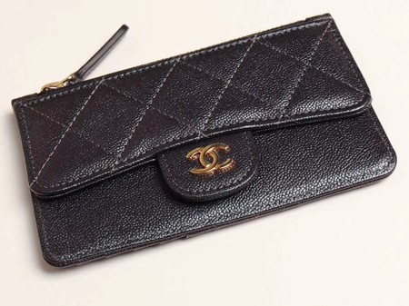Chanel classic card holder AP0374 black