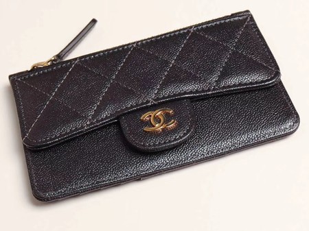 Chanel classic card holder AP0374 black