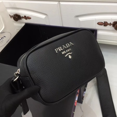 Prada Calf leather shoulder bag 1841 black