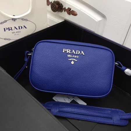 Prada Calf leather shoulder bag 1841 blue