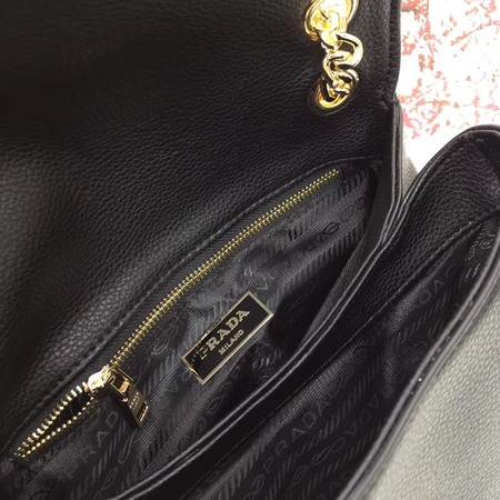 Prada Calf leather shoulder bag 82501 black