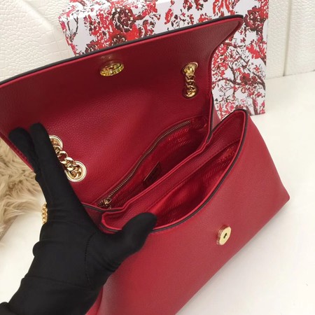 Prada Calf leather shoulder bag 82501 red