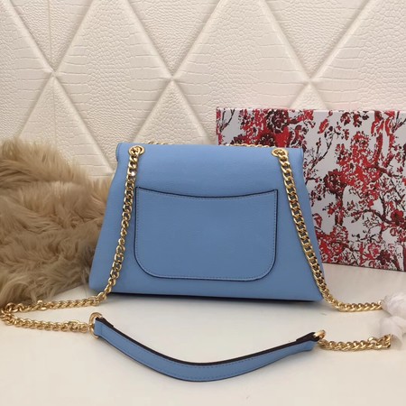 Prada Calf leather shoulder bag 82501 sky blue