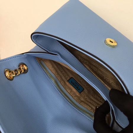 Prada Calf leather shoulder bag 82501 sky blue