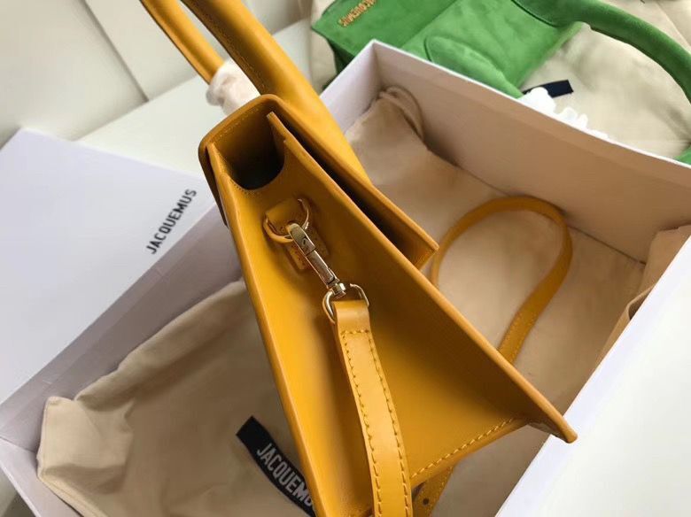 Jacquemus Original Leather Top Handle Bag J76235 Yellow