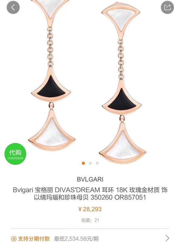 Bvlgari Earrings CE3625