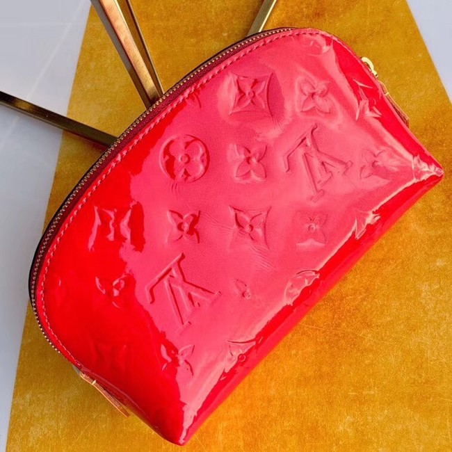 Louis vuitton Monogram Vernis Leather COSMETIC POUCH M90172 Watermelon Red