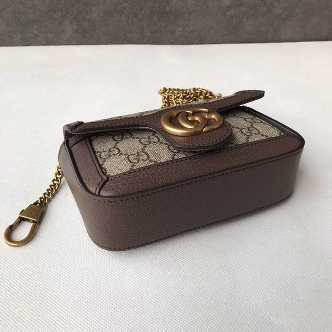 Gucci GG Supreme canvas 476433 Mini Shoulder Bag brown