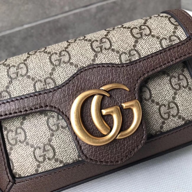 Gucci GG Supreme canvas 476433 Mini Shoulder Bag brown