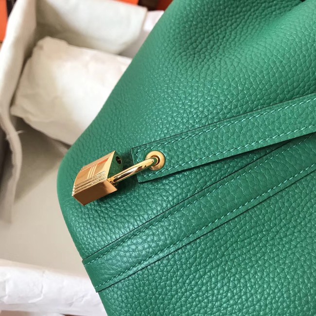 Hermes Picotin Lock PM Bags Original Leather H8688 green