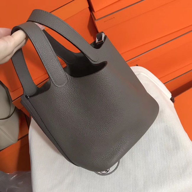 Hermes Picotin Lock PM Bags Original Leather H8688 grey