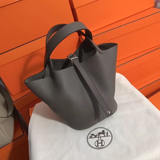 Hermes Picotin Lock PM Bags Original Leather H8688 grey