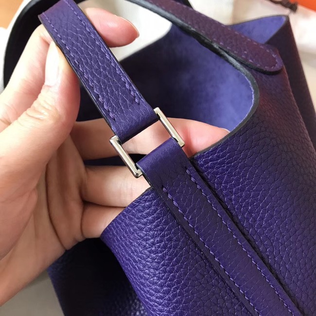 Hermes Picotin Lock PM Bags Original Leather H8688 violet