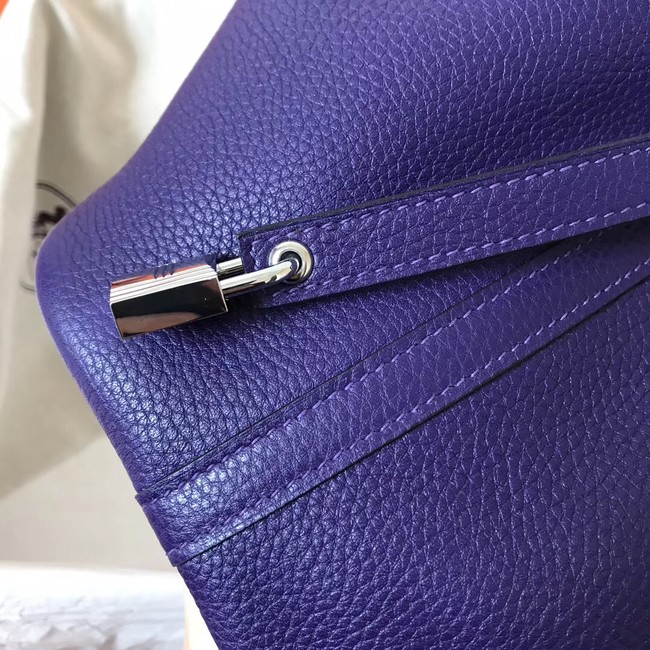 Hermes Picotin Lock PM Bags Original Leather H8688 violet