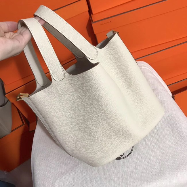 Hermes Picotin Lock PM Bags Original Leather H8688 white