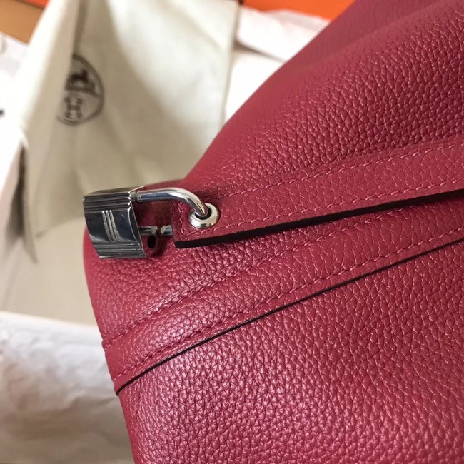 Hermes Picotin Lock PM Bags Original Leather H8688 wine red