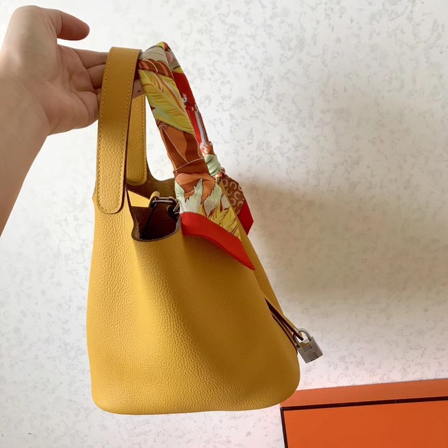 Hermes Picotin Lock PM Bags Original Leather H8688 yellow