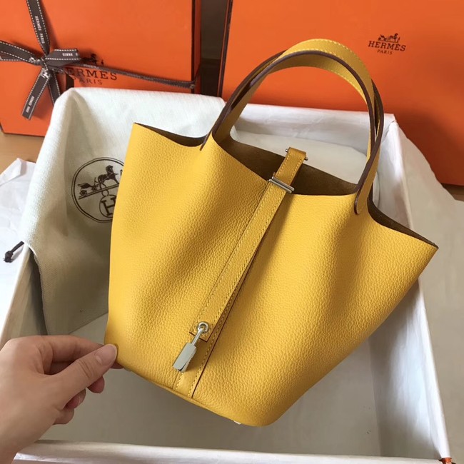 Hermes Picotin Lock PM Bags Original Leather H8688 yellow