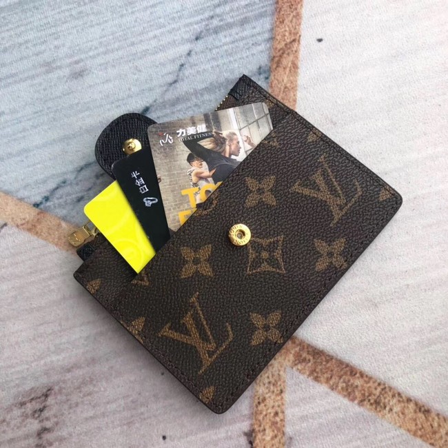 Louis Vuitton ZIPPED CARD HOLDER M66531 black