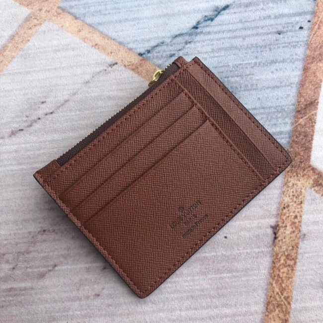 Louis Vuitton ZIPPED CARD HOLDER M66531 brown