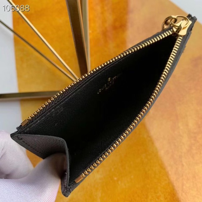 Louis Vuitton ZIPPED CARD HOLDER M68338 black