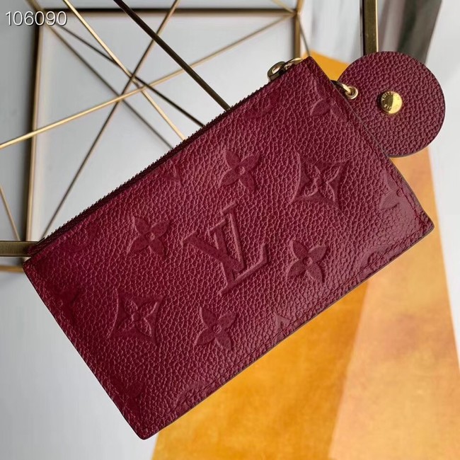 Louis Vuitton ZIPPED CARD HOLDER M68338 purplish