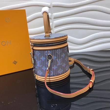 Louis Vuitton Cannes Blue Monogram Pop Print Original Leather M55457 Blue&Apricot