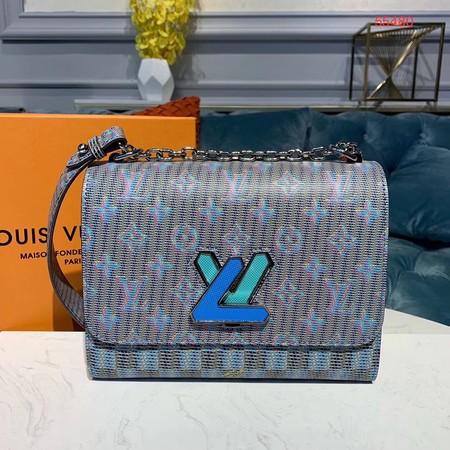 Louis Vuitton M55480 Twist MM Original Leather Monogram Pop Blue