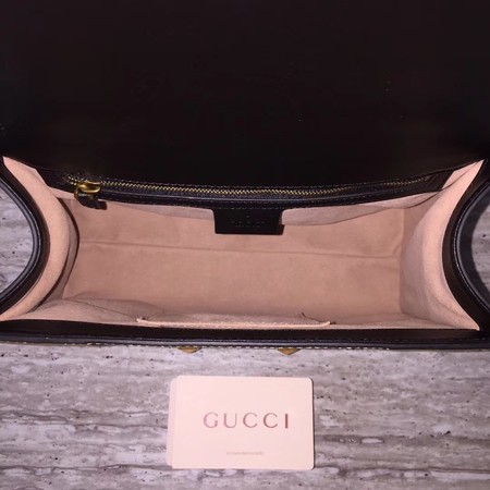 Gucci GG original medium top handle bag 476435 black&gold