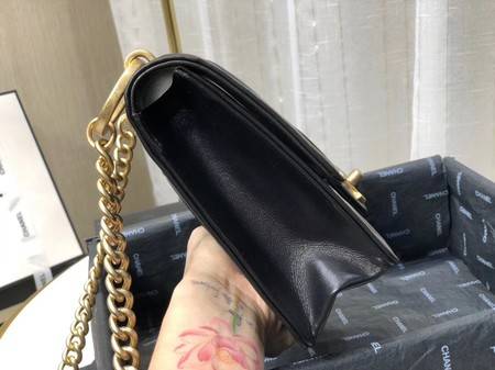 Chanel Shoulder Bag Original Leather Black 63594 Gold