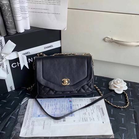 Chanel Shoulder Bag Original Leather Black AS0729 Gold