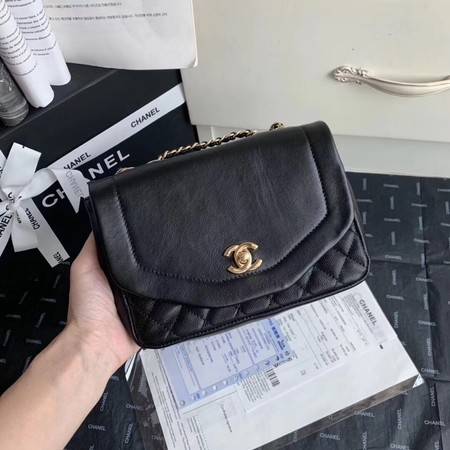 Chanel Shoulder Bag Original Leather Black AS0729 Gold