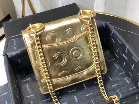 Chanel Shoulder Bag Original Leather Gold 63594 Gold