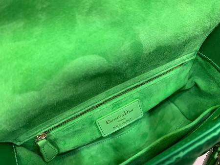 Dior Lady Original Silk Bag 2369 Diamond Green