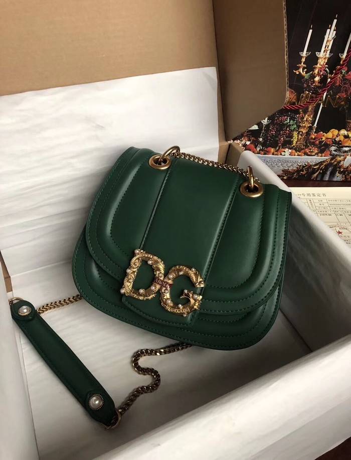 Dolce & Gabbana Origianl Leather Bag 4917 Green