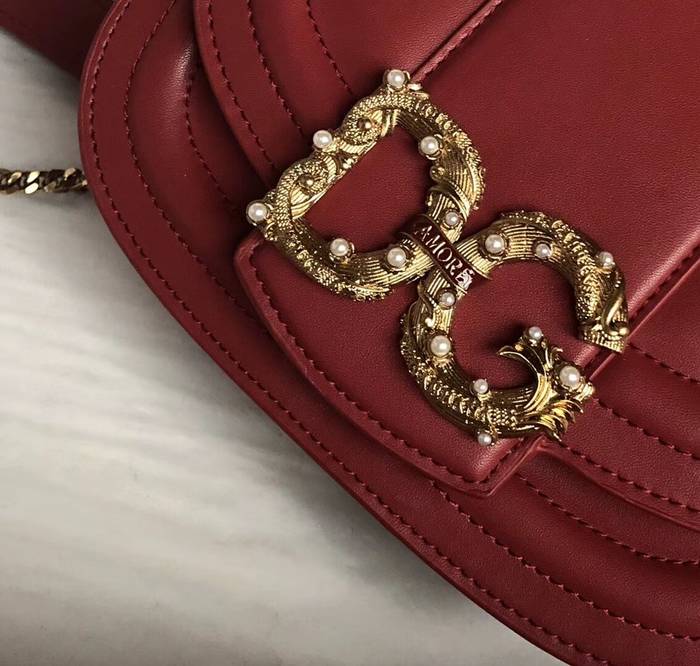 Dolce & Gabbana Origianl Leather Bag 4917 Red&Green